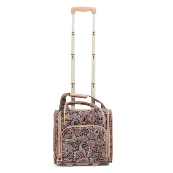 LONDON FOG Black/Sand 15in Mayfair Under Seat Bag